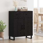 Casa si Gradina - Mobilier - Comode si corpuri - Comode - Bufet cu sertar Stejar Negru 69,5 x 34 x 90 cm Lemn compozit - Infinity.ro