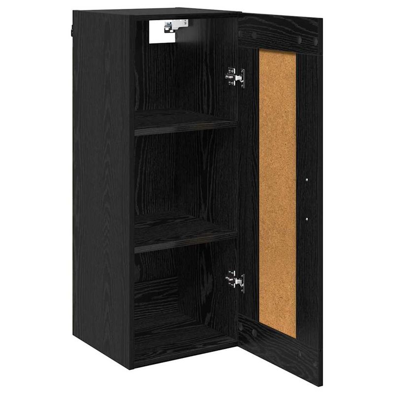 Casa si Gradina - Mobilier - Comode si corpuri - Comode - Dulap montat pe perete Stejar Negru 34,5 x 34 x 90 cm - Infinity.ro