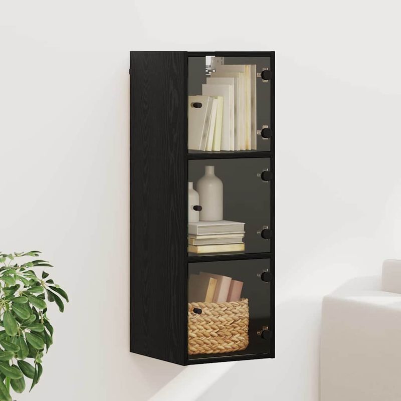 Casa si Gradina - Mobilier - Dulapuri si sifoniere - Dulapuri - Dulap de perete Stejar Negru 35 x 37 x 102 cm Lemn compozit - Infinity.ro