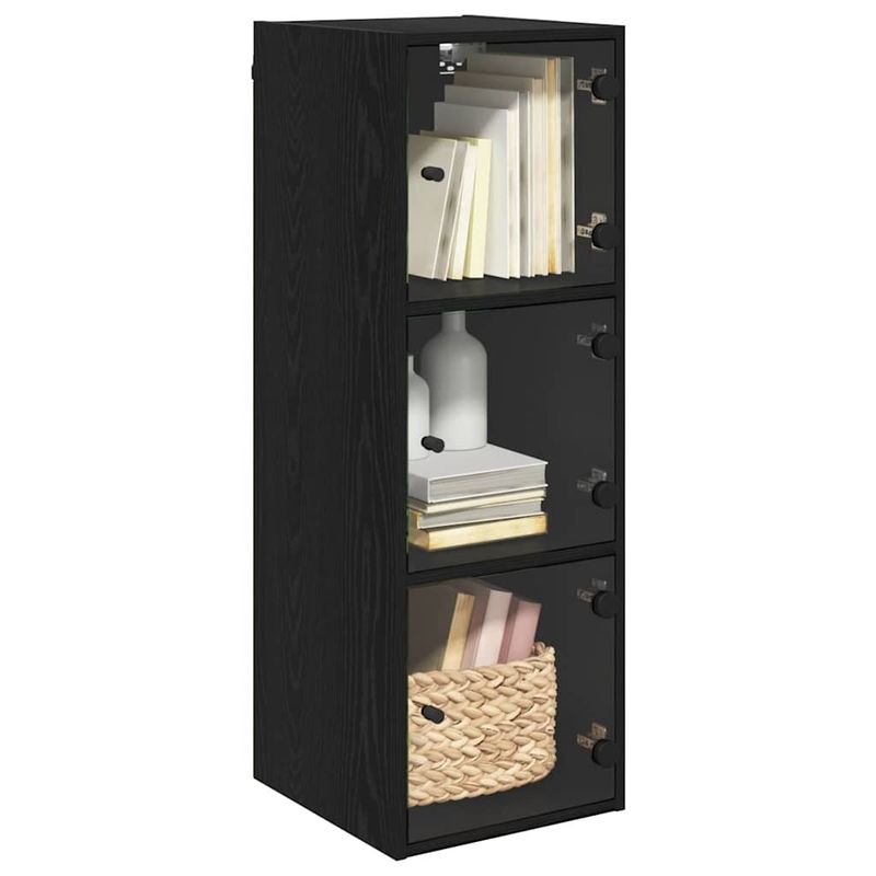 Casa si Gradina - Mobilier - Dulapuri si sifoniere - Dulapuri - Dulap de perete Stejar Negru 35 x 37 x 102 cm Lemn compozit - Infinity.ro