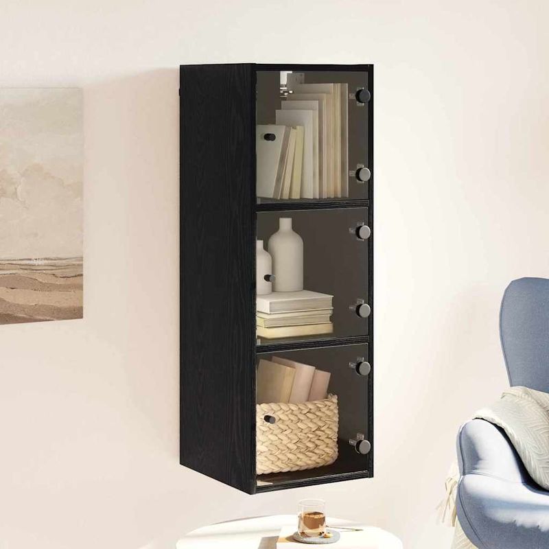 Casa si Gradina - Mobilier - Dulapuri si sifoniere - Dulapuri - Dulap de perete Stejar Negru 35 x 37 x 102 cm Lemn compozit - Infinity.ro