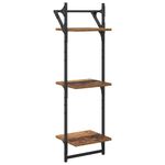Casa si Gradina - Mobilier - Biblioteci si rafturi - Rafturi - Set rafturi de perete cu raft 6 pcs Lemn Vechi 100 x 25 x 30 cm - Infinity.ro