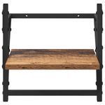 Casa si Gradina - Mobilier - Biblioteci si rafturi - Rafturi - Set rafturi de perete cu raft 6 pcs Lemn Vechi 100 x 25 x 30 cm - Infinity.ro