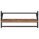 Casa si Gradina - Mobilier - Biblioteci si rafturi - Rafturi - Set rafturi de perete cu raft 6 pcs Lemn Vechi 100 x 25 x 30 cm - Infinity.ro