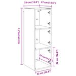 Casa si Gradina - Mobilier - Dulapuri si sifoniere - Dulapuri - Dulap de perete Stejar Negru 35 x 37 x 102 cm Lemn compozit - Infinity.ro