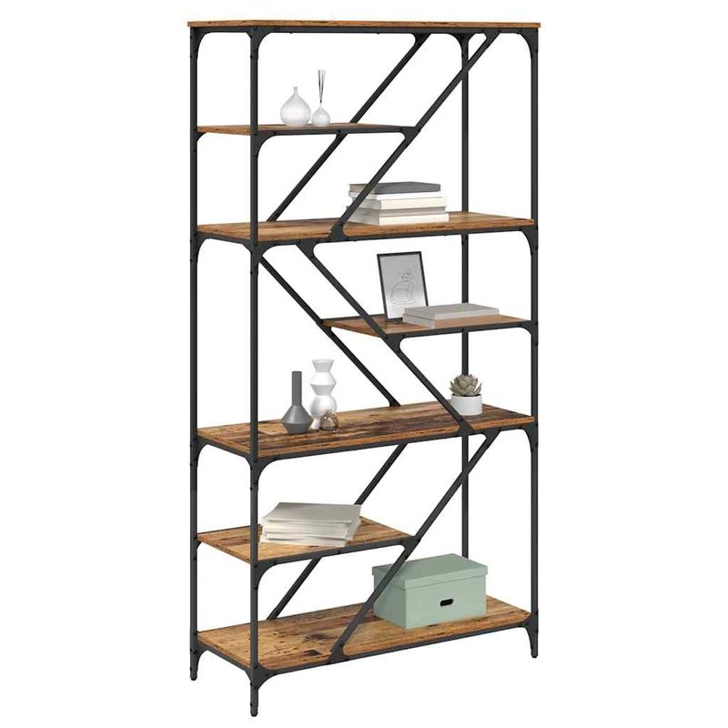Casa si Gradina - Mobilier - Biblioteci si rafturi - Biblioteci - Raft pentru carti Lemn Vechi 91 x 36 x 176 cm Lemn compozit - Infinity.ro