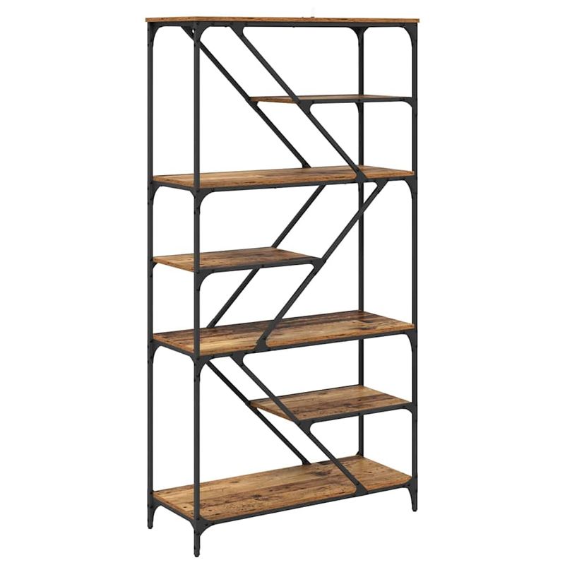 Casa si Gradina - Mobilier - Biblioteci si rafturi - Biblioteci - Raft pentru carti Lemn Vechi 91 x 36 x 176 cm Lemn compozit - Infinity.ro