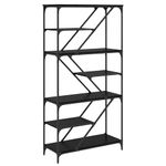 Casa si Gradina - Mobilier - Biblioteci si rafturi - Biblioteci - Raft pentru carti Stejar Negru 91 x 36 x 176 cm Lemn compozit - Infinity.ro