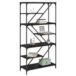 Casa si Gradina - Mobilier - Biblioteci si rafturi - Biblioteci - Raft pentru carti Stejar Negru 91 x 36 x 176 cm Lemn compozit - Infinity.ro