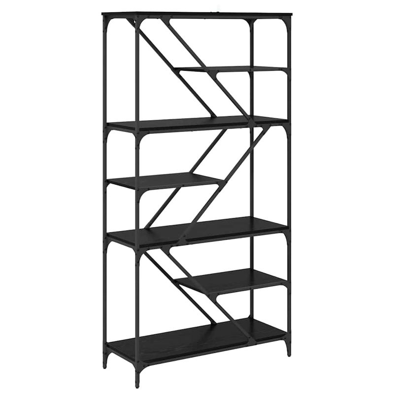 Casa si Gradina - Mobilier - Biblioteci si rafturi - Biblioteci - Raft pentru carti Stejar Negru 91 x 36 x 176 cm Lemn compozit - Infinity.ro