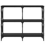 Casa si Gradina - Mobilier - Comode si corpuri - Noptiere - Masa de consola Stejar Negru 100 x 28 x 80,5 cm Lemn compozit - Infinity.ro