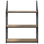 Casa si Gradina - Mobilier - Biblioteci si rafturi - Rafturi - Raft de perete Stejar Artizanal 60 x 21 x 78,5 cm Lemn compozit - Infinity.ro