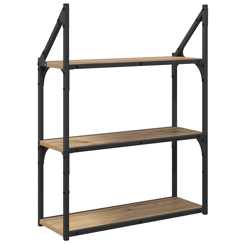 Casa si Gradina - Mobilier - Biblioteci si rafturi - Rafturi - Raft de perete Stejar Artizanal 60 x 21 x 78,5 cm Lemn compozit - Infinity.ro