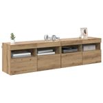 Casa si Gradina - Mobilier - Comode si corpuri - Comode - Dulapuri pentru TV 2 pcs Stejar Artizanal 80 x 30 x 40 cm - Infinity.ro