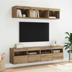 Casa si Gradina - Mobilier - Comode si corpuri - Comode - Dulapuri pentru TV 2 pcs Stejar Artizanal 80 x 30 x 40 cm - Infinity.ro