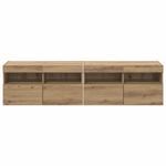Casa si Gradina - Mobilier - Comode si corpuri - Comode - Dulapuri pentru TV 2 pcs Stejar Artizanal 80 x 30 x 40 cm - Infinity.ro