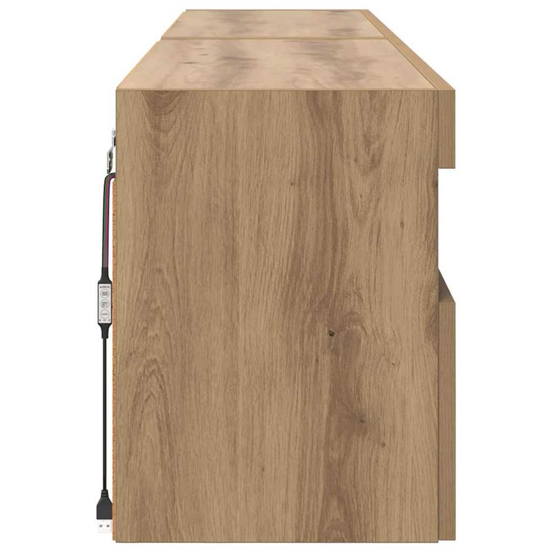 Casa si Gradina - Mobilier - Comode si corpuri - Comode - Dulapuri pentru TV 2 pcs Stejar Artizanal 80 x 30 x 40 cm - Infinity.ro