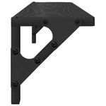 Casa si Gradina - Mobilier - Biblioteci si rafturi - Rafturi - Semele de perete cu raft 2 pcs Stejar Negru 60 x 15 x 15,5 cm - Infinity.ro