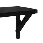 Casa si Gradina - Mobilier - Biblioteci si rafturi - Rafturi - Semele de perete cu raft 2 pcs Stejar Negru 60 x 15 x 15,5 cm - Infinity.ro