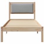Casa si Gradina - Mobilier - Paturi si accesorii - Paturi - Cadru de pat Gri deschis 80 x 200 cm Lemn de pin masiv - Infinity.ro