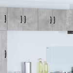 Casa si Gradina - Mobilier - Comode si corpuri - Corpuri bucatarie - Dulapuri de perete pentru bucatarie cu raft 2 pcs Gri din beton - Infinity.ro