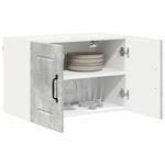 Casa si Gradina - Mobilier - Comode si corpuri - Corpuri bucatarie - Dulapuri de perete pentru bucatarie cu raft 2 pcs Gri din beton - Infinity.ro
