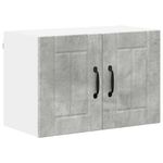 Casa si Gradina - Mobilier - Comode si corpuri - Corpuri bucatarie - Dulapuri de perete pentru bucatarie cu raft 2 pcs Gri din beton - Infinity.ro
