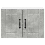 Casa si Gradina - Mobilier - Comode si corpuri - Corpuri bucatarie - Dulapuri de perete pentru bucatarie cu raft 2 pcs Gri din beton - Infinity.ro