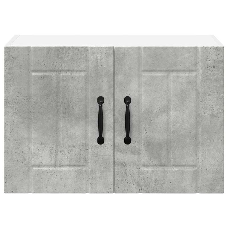 Casa si Gradina - Mobilier - Comode si corpuri - Corpuri bucatarie - Dulapuri de perete pentru bucatarie cu raft 2 pcs Gri din beton - Infinity.ro