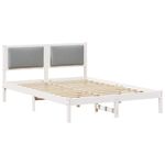 Casa si Gradina - Mobilier - Paturi si accesorii - Paturi - Cadru de pat Gri deschis 140 x 190 cm Lemn de pin masiv - Infinity.ro