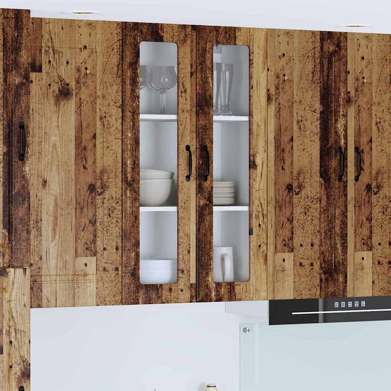 Casa si Gradina - Mobilier - Comode si corpuri - Corpuri bucatarie - Dulap suspendat de bucatarie cu usa Lemn Vechi 60 x 31 x 100 cm - Infinity.ro