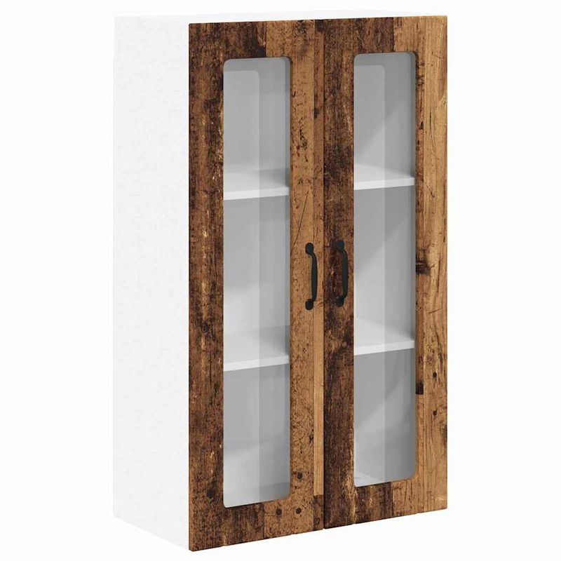 Casa si Gradina - Mobilier - Comode si corpuri - Corpuri bucatarie - Dulap suspendat de bucatarie cu usa Lemn Vechi 60 x 31 x 100 cm - Infinity.ro