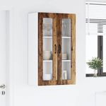 Casa si Gradina - Mobilier - Comode si corpuri - Corpuri bucatarie - Dulap suspendat de bucatarie cu usa Lemn Vechi 60 x 31 x 100 cm - Infinity.ro