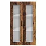 Casa si Gradina - Mobilier - Comode si corpuri - Corpuri bucatarie - Dulap suspendat de bucatarie cu usa Lemn Vechi 60 x 31 x 100 cm - Infinity.ro