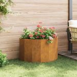 Casa si Gradina - Gradinarit si plante - Plante si ghivece - Ghivece si suporturi - Jardiniera Ruginit 90 x 45 x 50 cm Otel rezistent de intemperii - Infinity.ro