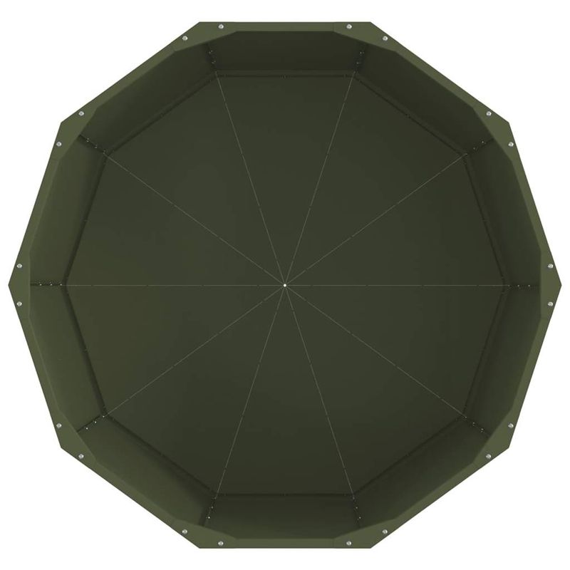 Casa si Gradina - Gradinarit si plante - Plante si ghivece - Ghivece si suporturi - Jardiniera Verde masliniu 90 x 90 x 50 cm Otel - Infinity.ro