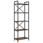 Casa si Gradina - Mobilier - Biblioteci si rafturi - Biblioteci - Raft pentru carti Stejar fumuriu 56 x 34 x 171 cm Lemn compozit - Infinity.ro