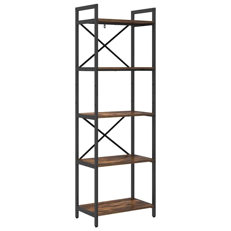 Casa si Gradina - Mobilier - Biblioteci si rafturi - Biblioteci - Raft pentru carti Stejar fumuriu 56 x 34 x 171 cm Lemn compozit - Infinity.ro