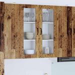 Casa si Gradina - Mobilier - Comode si corpuri - Corpuri bucatarie - Dulap suspendat de bucatarie cu usa Lemn Vechi 80 x 31 x 100 cm - Infinity.ro