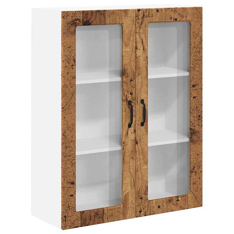 Casa si Gradina - Mobilier - Comode si corpuri - Corpuri bucatarie - Dulap suspendat de bucatarie cu usa Lemn Vechi 80 x 31 x 100 cm - Infinity.ro
