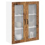 Casa si Gradina - Mobilier - Comode si corpuri - Corpuri bucatarie - Dulap suspendat de bucatarie cu usa Lemn Vechi 80 x 31 x 100 cm - Infinity.ro