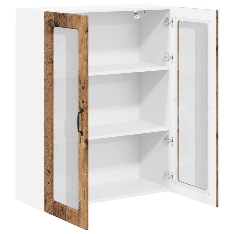 Casa si Gradina - Mobilier - Comode si corpuri - Corpuri bucatarie - Dulap suspendat de bucatarie cu usa Lemn Vechi 80 x 31 x 100 cm - Infinity.ro