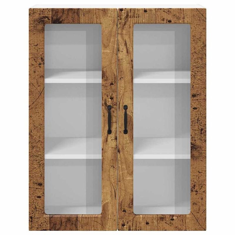 Casa si Gradina - Mobilier - Comode si corpuri - Corpuri bucatarie - Dulap suspendat de bucatarie cu usa Lemn Vechi 80 x 31 x 100 cm - Infinity.ro