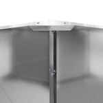 Casa si Gradina - Gradinarit si plante - Plante si ghivece - Ghivece si suporturi - Jardiniera Argintiu 90 x 90 x 35 cm Otel Galvanizat - Infinity.ro