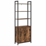 Casa si Gradina - Mobilier - Biblioteci si rafturi - Biblioteci - Dulap pentru carti Stejar fumuriu 60 x 24 x 161 cm - Infinity.ro
