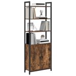Casa si Gradina - Mobilier - Biblioteci si rafturi - Biblioteci - Dulap pentru carti Stejar fumuriu 60 x 24 x 161 cm - Infinity.ro