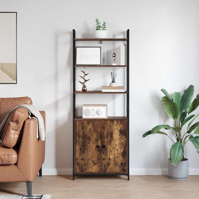 Casa si Gradina - Mobilier - Biblioteci si rafturi - Biblioteci - Dulap pentru carti Stejar fumuriu 60 x 24 x 161 cm - Infinity.ro