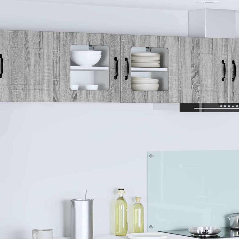 Casa si Gradina - Mobilier - Comode si corpuri - Corpuri bucatarie - Dulap suspendat de bucatarie cu raft Gri Sonoma 40 x 31 x 40 cm - Infinity.ro