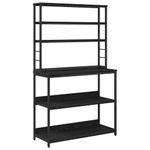 Casa si Gradina - Mobilier - Biblioteci si rafturi - Biblioteci - Raft de bucatarie Stejar Negru 100 x 40 x 168 cm Lemn compozit - Infinity.ro