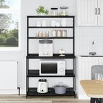 Casa si Gradina - Mobilier - Biblioteci si rafturi - Biblioteci - Raft de bucatarie Stejar Negru 100 x 40 x 168 cm Lemn compozit - Infinity.ro